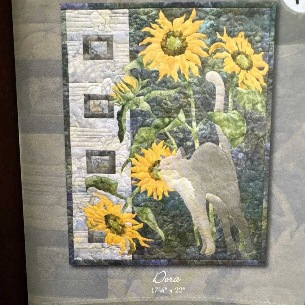 Pine Needles Quilt Pattern Lot 3 Cats Morning Mews Unused Opened McKenna Ryan